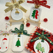 圣诞挂件香薰石膏扩香石圣诞树老人圣诞礼物手工DIY涂鸦玩具