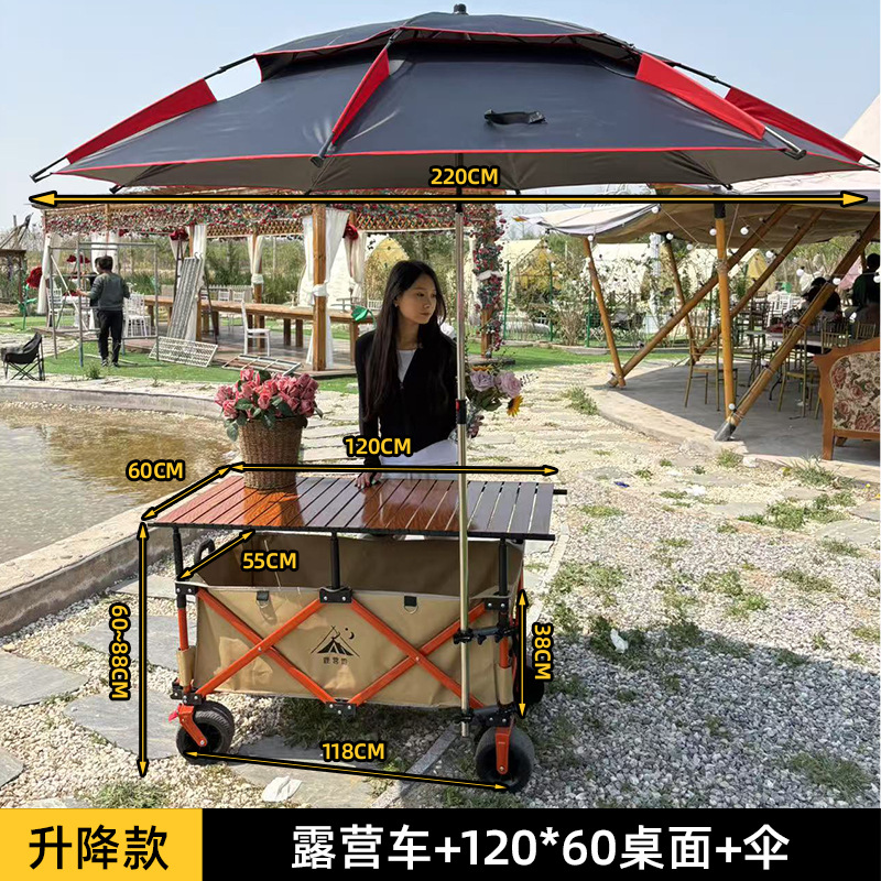 Carrito de Camping Plegable y Ajustable de Metal para Exterior image 31