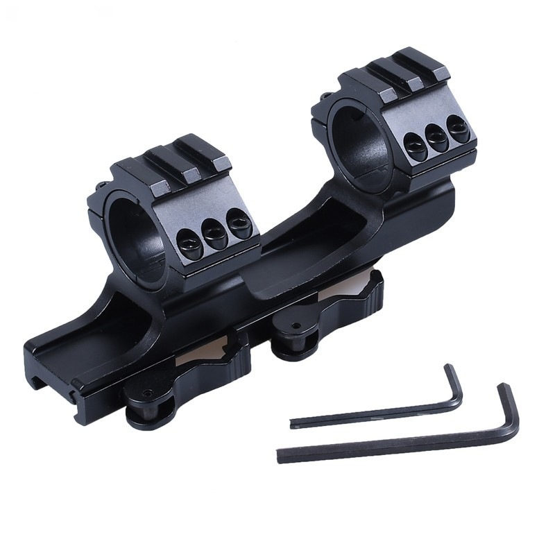 25.4mm / 30mm desmontaje rápido de espejo unido puente Jinming10 alargado clip de linterna Kublai K2 doble brazo elevación de la guía