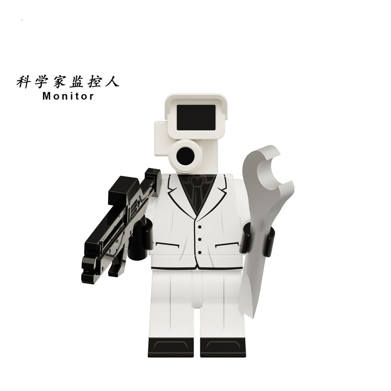 新しいタイタンモニターメンズドクタートイレビルディングブロックミニフィギュアテレビオーディオマン子供用組み立ておもちゃスピーカーメンズ|undefined