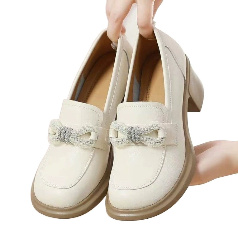 Модные лоферы Mom Platform - обувь из кожи с мягкой подошвой, черные или бело-коричневые, размеры 35–40
