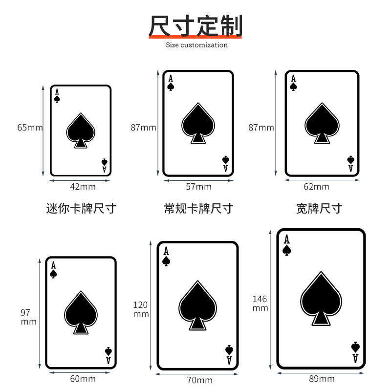広告トランプカスタムエッグポーカー 2 デッキボードゲームカード厚みのあるポーカーカード卸売|undefined