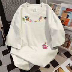 新型アメリカンレトロ純綿重ポンド半袖tシャツ女性デザイン感ins国潮牌小衆半袖上着