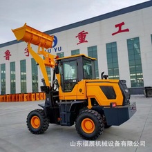 小型家用四驱多功能液压铲车农用抓木抓草机工程推土20装载机