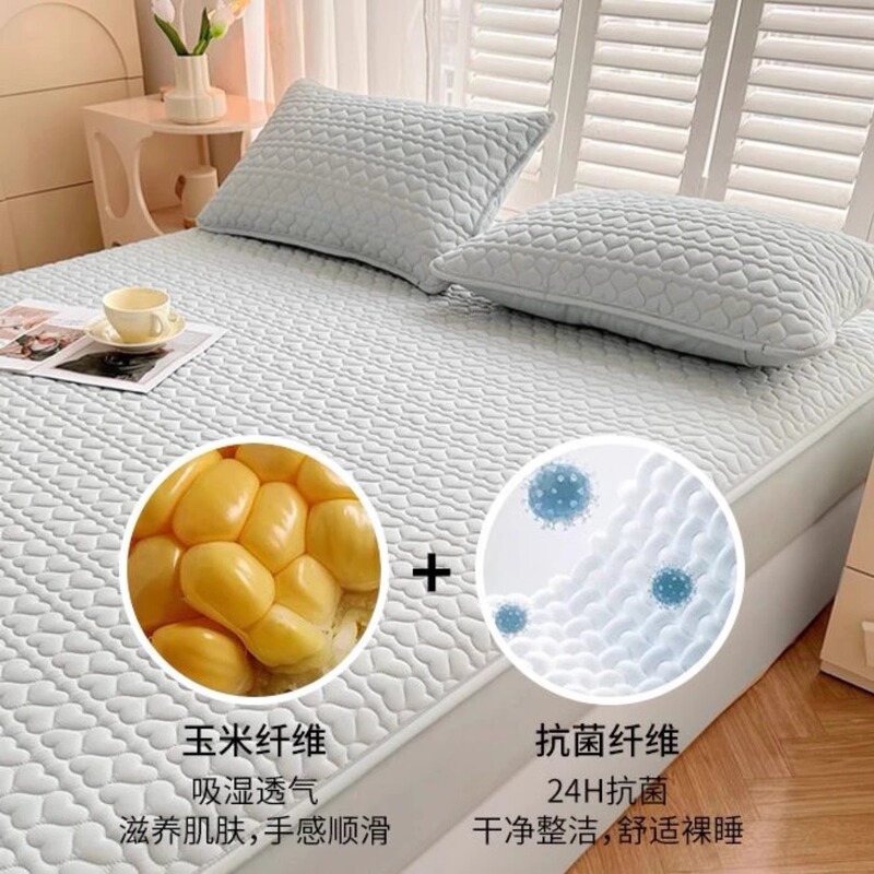 唾液防止ヘッドオイル枕カバー、汗防止キルティング枕カバー、シングル家庭用ペア、フルヘッドカバー 48cmx74cm|undefined