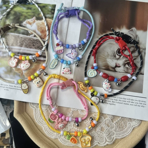 Домашние животные собаки Тедди Би Медведь Кукольный кот мультфильм милый ожерелье Регулируемый размер колокольчик воротник нагрудник