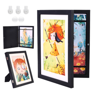 Flip Photo Frame Amazon Cross Border A3A48.5x11 Children's Painting Storage Frame diyKidsArt Magnetic Frame