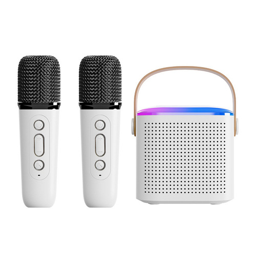 Bluetooth small speaker karaoke small audio wireless children's microphone home karaoke entertainment microphone audio all-in-one machine