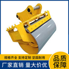 屹华 挖掘机滚筒夯实机水泥路面地基打夯器高速护坡液压振动夯