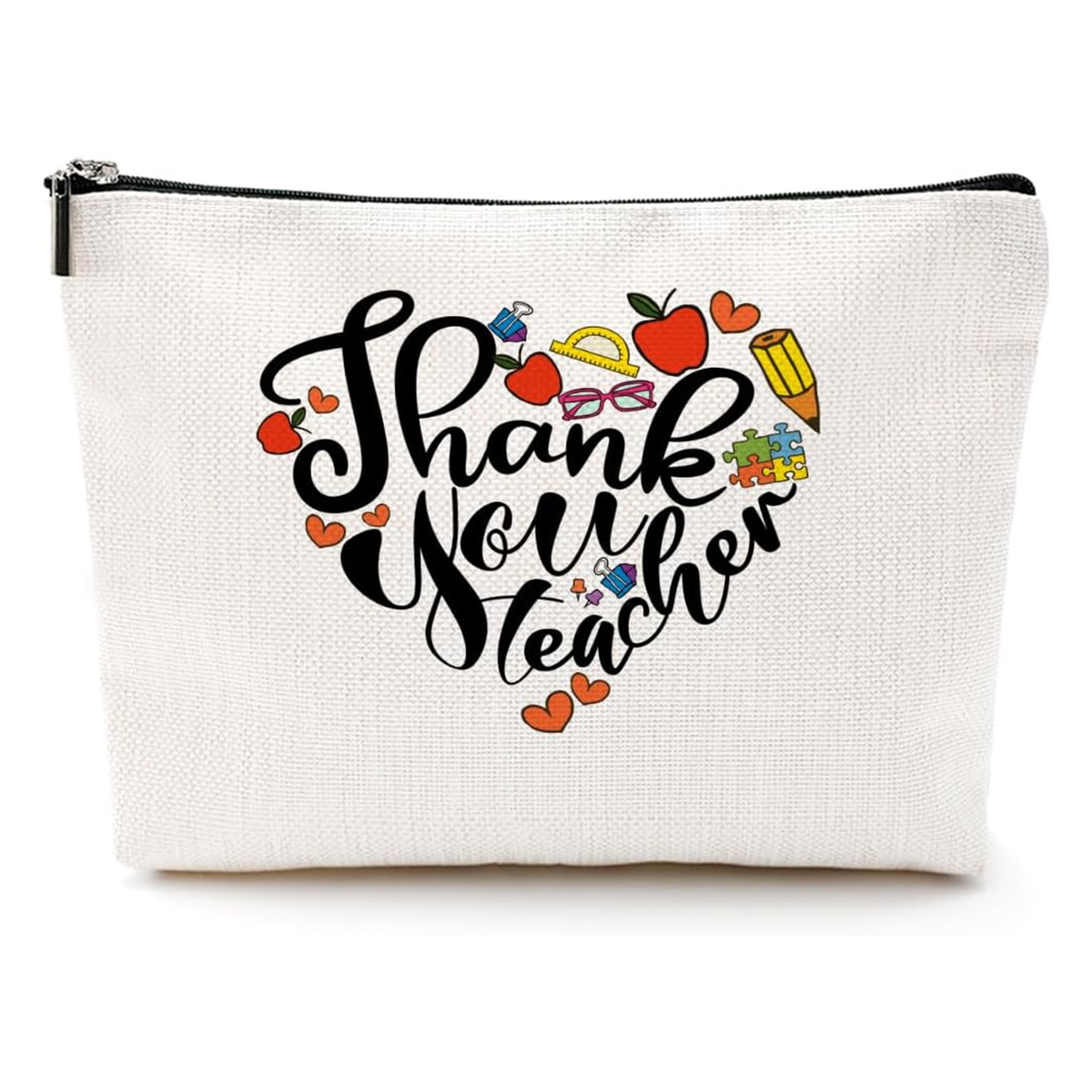 Transfronterizo Amazon explosión gráfica inglesa bolsa de maquillaje regalo zipper bolsa de lino impermeable bolsa de maquillaje bolsa de almacenamiento