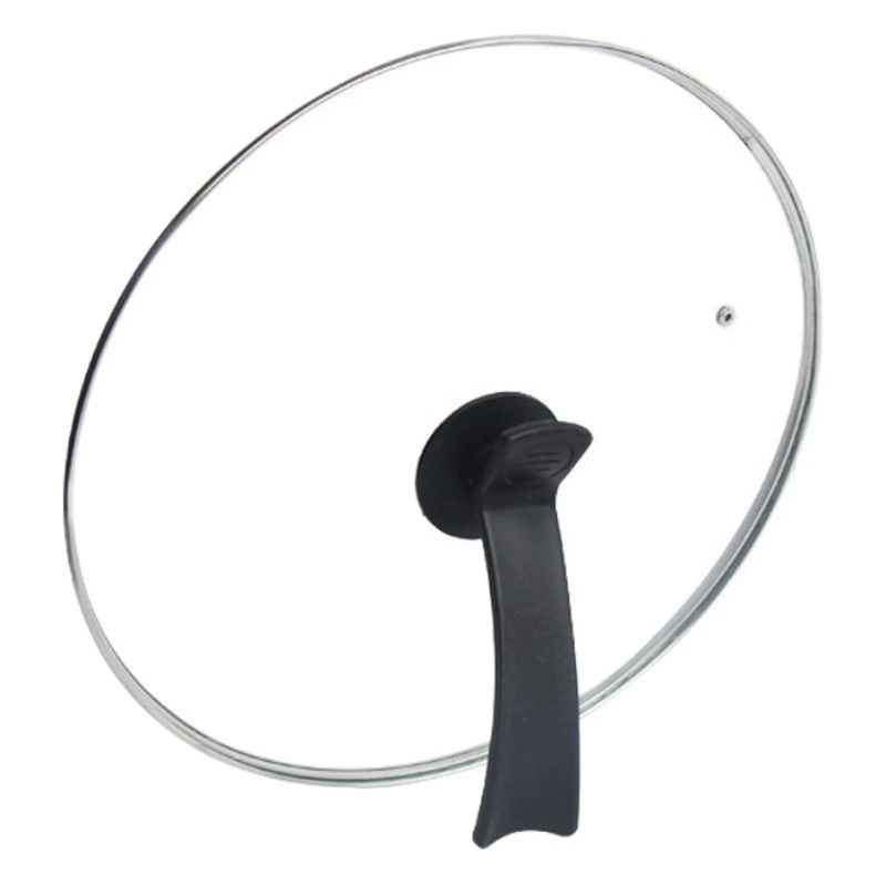 Заводская цена продаж G-образный закаленное стекло крышка горшка круглый горшок крышка прозрачный молочный горшок плоское дно вок крышка 16 см-40 см