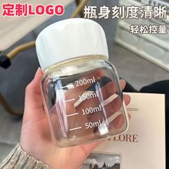 高颜値ネット赤揺れ太ったコップグラスミルクティー豆乳目盛りコップミニかわいい携帯プレゼント