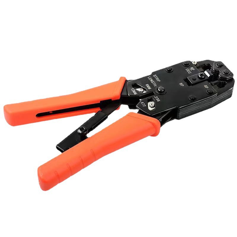 HT-2008R棘轮网线钳水晶头压接钳水晶钳工具多功能电工钳子工业级