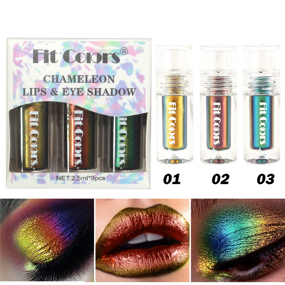 Карандаш для век Fit Colors, набор, хайлайтер, бальзам для губ, оптика, 3 шт., (кросс-граничная торговля)