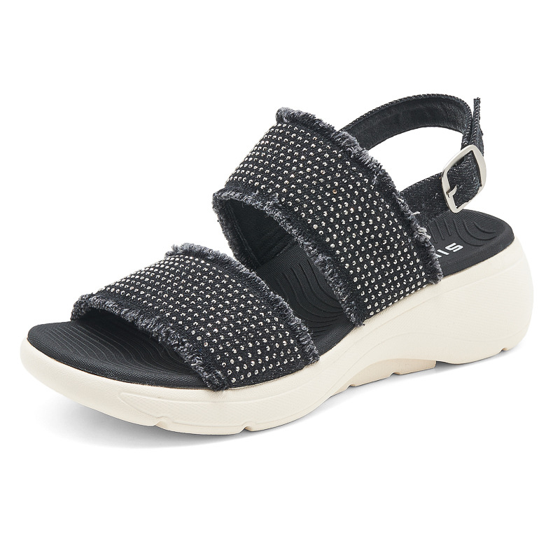 2025 nuevo stock de sandalias de diamante ligeras antideslizantes cómodas y casuales zapatos deportivos MD de mujer