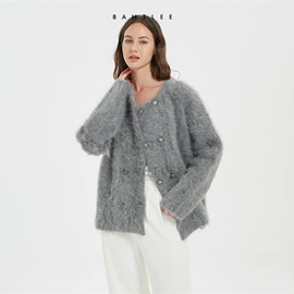 女式针织衫;毛衣;女式貂绒衫