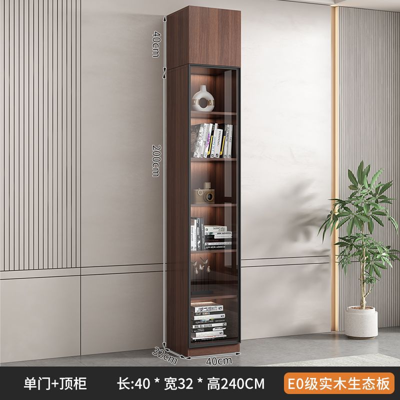 [단단한 나무 소재] 새로운 중국 책장 상단 캐비닛