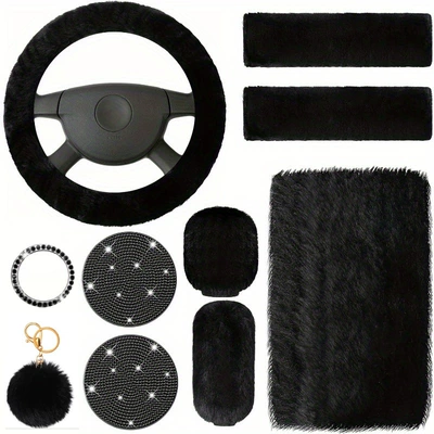 Pieces Armrest Box Pad Shoulder Protector | Steering wheel cover