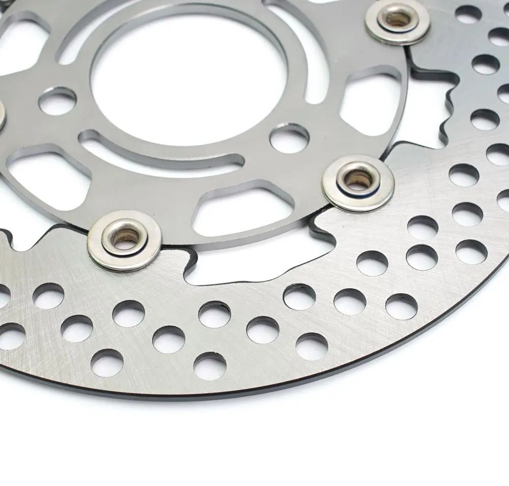 Motorcycle Electric Motorcycle Floating Brake Disc Colorful Ventilated Perforated Disc Brake Rotor 220*70mm Modified Brake Disc in Stock
