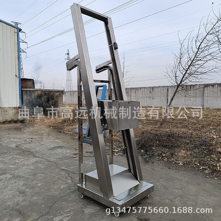 家用翻斗式提升机 颗粒粉末物料翻斗上料机 石子单斗提升机