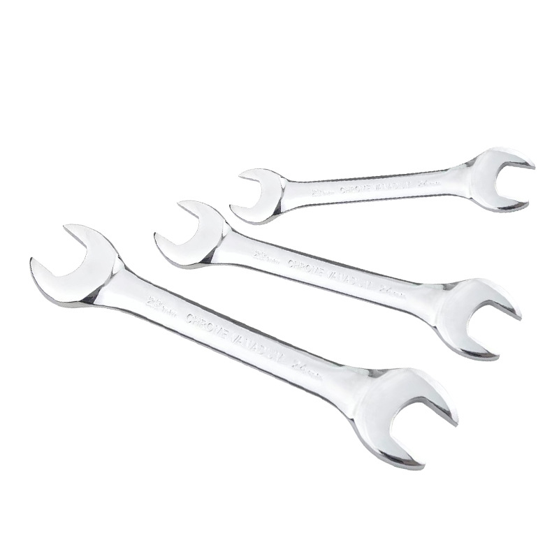Open-end wrench, steel stamped open-end wrench, bicycle wrench, double-ended open-end wrench, cast polished