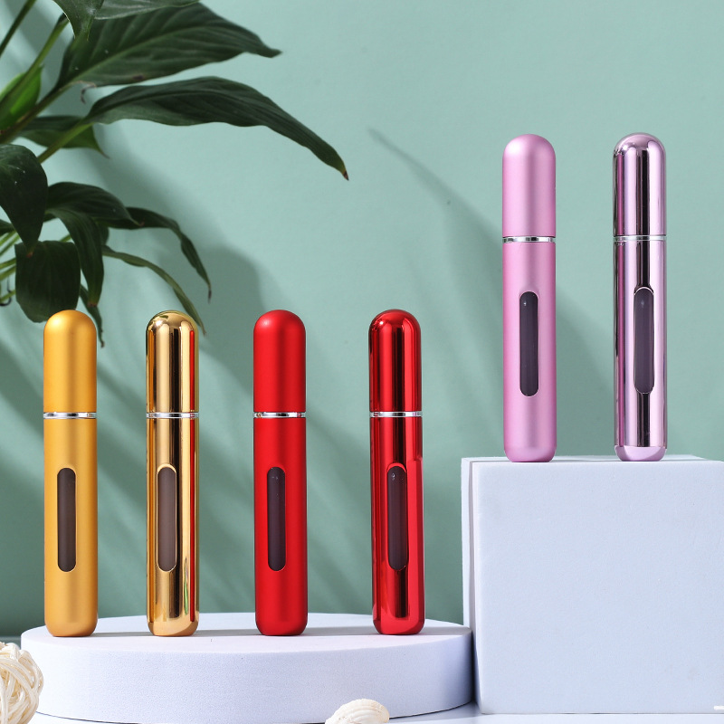 Los fabricantes suministran botella de perfume portátil de llenado inferior de 8ml en stock botella secundaria de perfume de viaje al por mayor