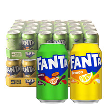 德国进口FANTA芬达热带水果味柠檬味碳酸汽水330ml夏日清凉