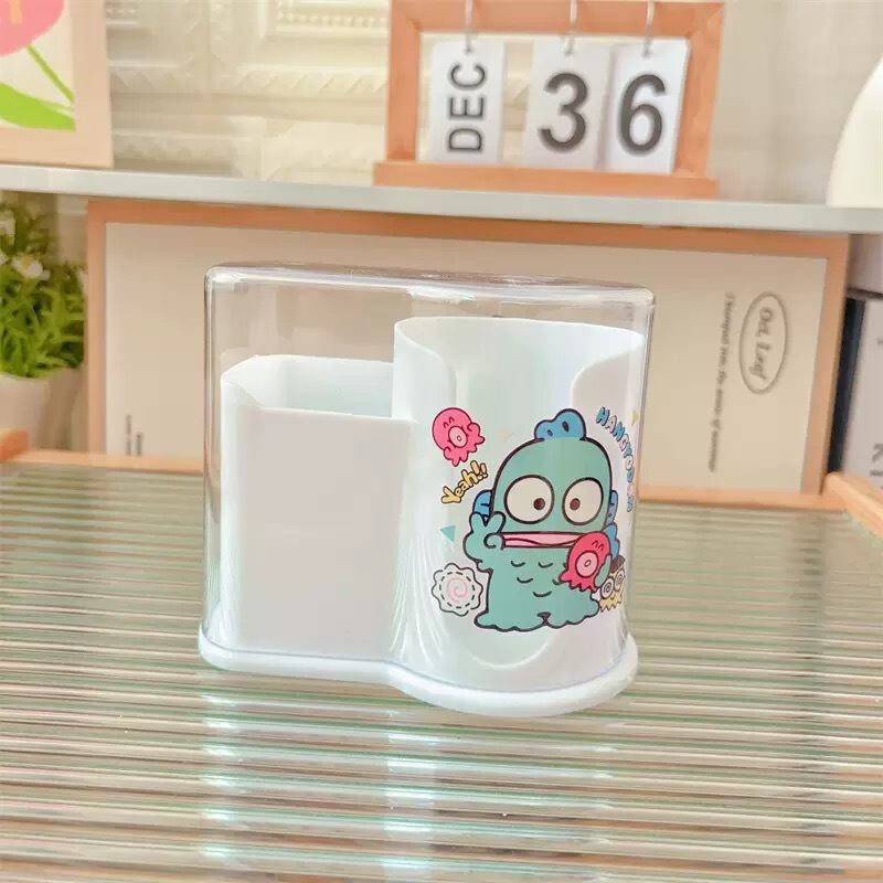 新款少女心桌面化妆品收纳盒库洛米粉扑棉签多功能整理盒化妆棉盒|undefined