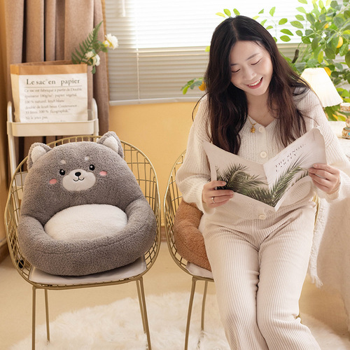 Animal Lazy Sofa Cushion Backrest Integrated Ground Cushion Bedroom Mat Tatami Bay Window Plush Butt Cushion Soft