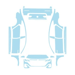 19-26 Models Volkswagen Cc Invisible Car Cover Tpu Pre-Cut Paint Protection Film Anti-Scratch (Car paint protective film) - transparent-tpu-19-26-models-volkswagen-cc