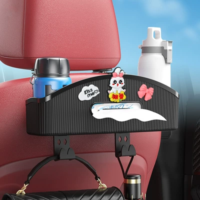 Storage Box Car Rear Seat Car tissue box/set - loved-car-seat-back-tissue-storage-black