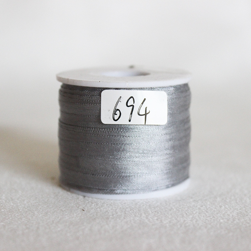 4 mm DIY mano cinta de seda flotante cinta de embalaje rosa cinta de color negro Ling Miao material de cinta para el cabello