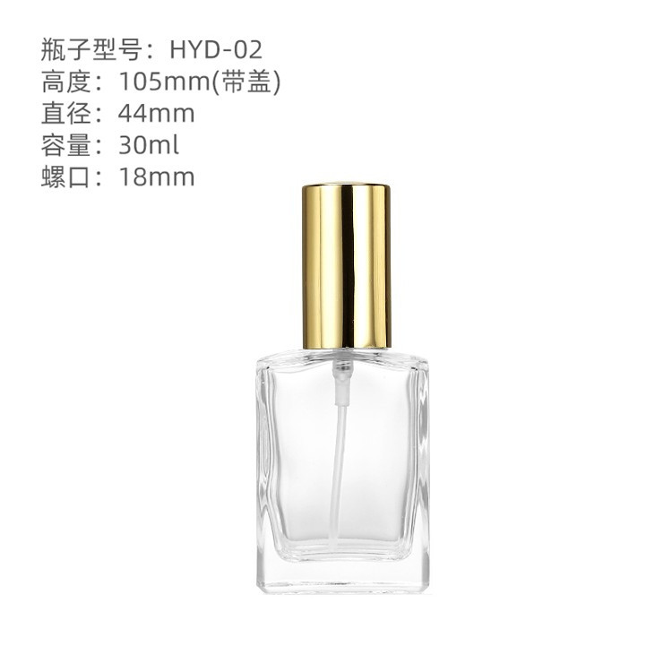 Envases de Perfume al por Mayor, Botellas de Vidrio de 30/50/100 ml, Transparentes, Hidratantes, con Pulverizador de Niebla Fina, Tapa de Rosca, Portátiles y Recargables