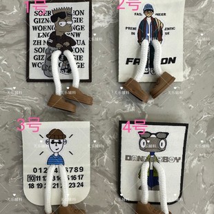 New Factory Fashion Cartoon Embroidery Patches with Adhesive Backing Cartoon Image Cloth Patches for Processing Embroidered Epaulettes