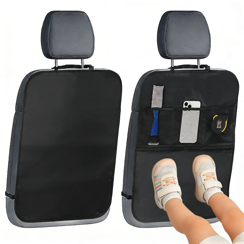 Защитный коврик от грязи для автомобильного сиденья, сумка-органайзер для заднего сиденья автомобиля, сумка для хранения в автомобиле, коврик от ударов для заднего сиденья автомобиля