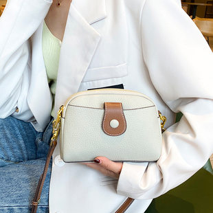 Leather small bag, shoulder bag, cowhide, genuine leather, high-quality style