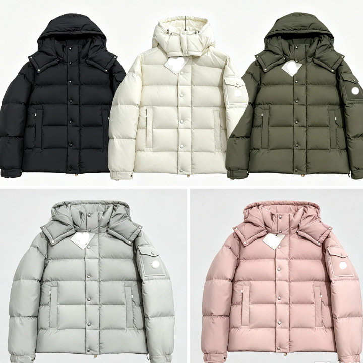 High-quality M-brand matte Maya hooded down jacket for men, winter thickened and warm, made with white duck down, matte finish High-quality M-brand matte Maya hooded down jacket for men, winter thickened and warm, made with white duck down, matte finish
