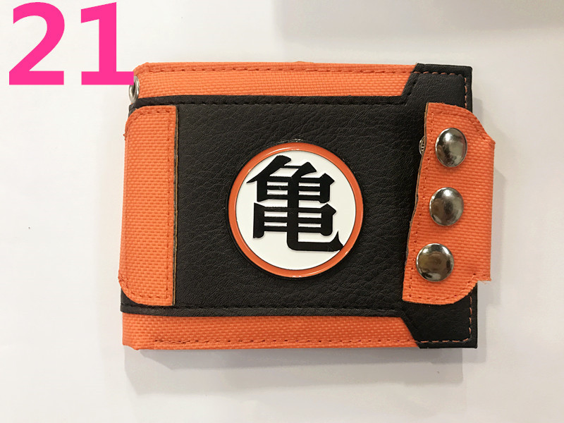 Anime Dragon Ball periférico dinero corto wukong Wu palabra estudiantes masculinos y femeninos corto monedero titular de la tarjeta en stock