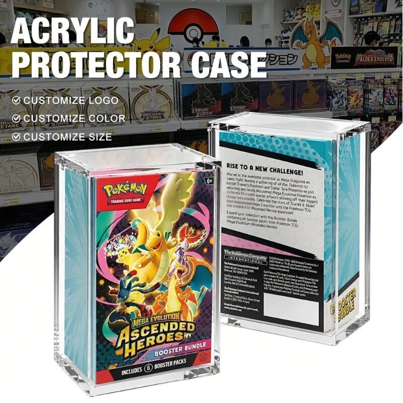 Acrylic Magnetic Pokemon Card Storage Standard Size