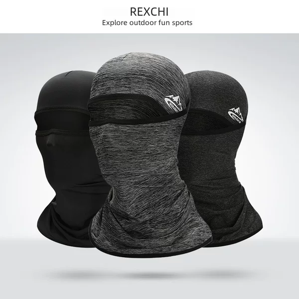 Summer Riding Sunscreen Outdoor Mountaineering Sunshade Ice Silk Cool Elastic Breathable Motorcycle Liner Headgear for Men