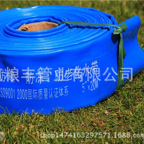 农用灌溉泵用水带工地矿山抽沙抽泥浆涂塑水带13型红胶帆布水带