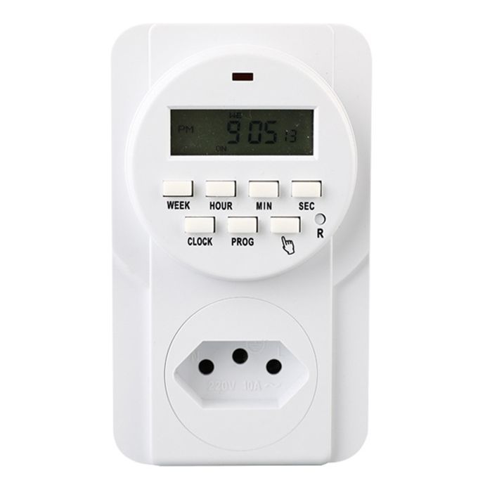 跨境创冠 巴西标7天定时器 定时插座 厨房 开关插座 电子计时器批