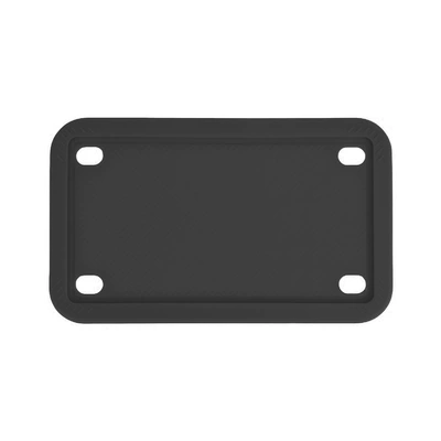 American Motorcycle Silicone License Plate Frame Cross-Border Amazon License Plate Frame American Soft License Plate Modified Car Supplies (License plate holder/license plate holder) - black