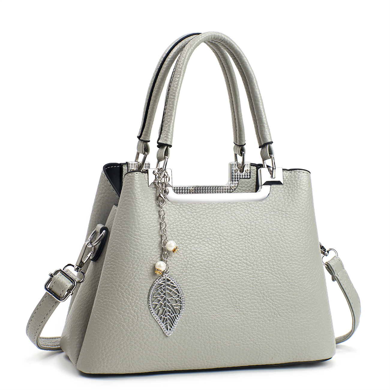 2025 nuevo bolso de color sólido simple de gran capacidad cuero suave casual atmosférico bolso de mujer bandolera boutique bandolera