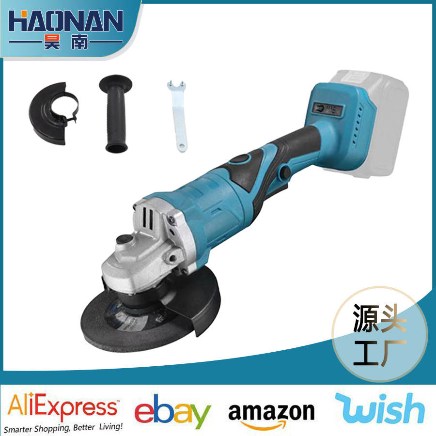 跨境多功能20V锂电无刷打磨抛光机磨光细柄可旋转角磨机手持切割