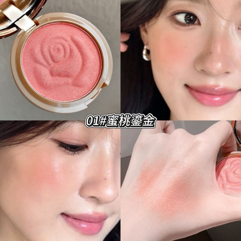 Kobeleen estilo brillante blush, brillo de agua, coreano relieve blush, crema de maquillaje transfronterizo