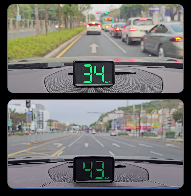 Smart Hud Head-Up Display Car-Mounted Beidou Gps Speed Display New Energy Multi-Function Instrument High-Definition Head-Up Display