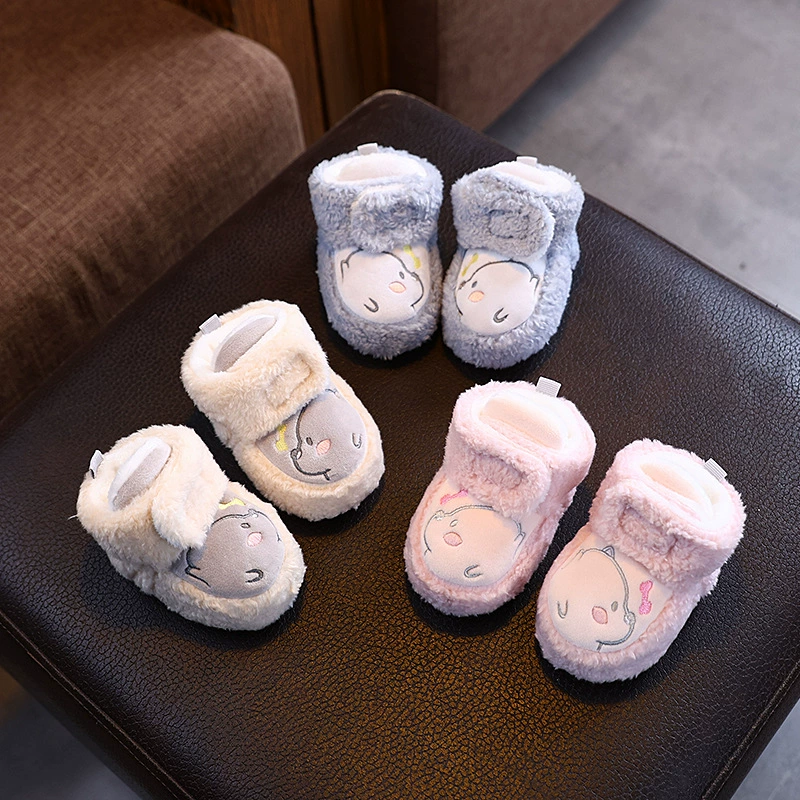 Зимняя хлопчатобумажная обувь для младенцев и детей