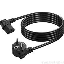 CEE 7/7��IEC320 C13�W���Դ����18AWG 10A/250Vֱ��90���Դ��