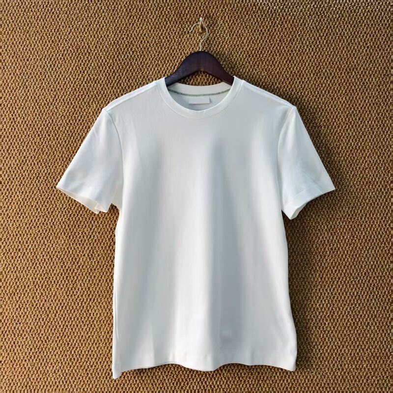 Fg Crocodile Big Logo Correct Version Women's Pure Cotton Crew Neck Short T-Shirt One Piece Wholesale Cotton 2025 New Short Sleeve